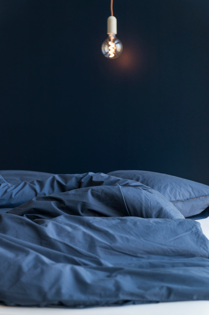 bed sheets - louise - indigo - collab zürich