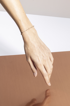 bracelet - CRYSTAL DOTS - peach moonstone - collab zürich