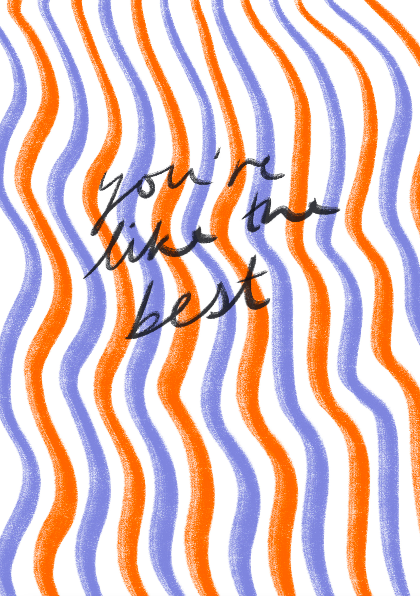 postcard - you're like the best - collab zürich