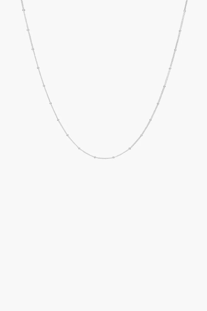 necklace - stud chain (45cm) - silver - collab zürich