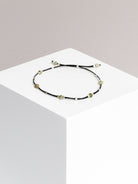 bracelet - CRYSTAL DOTS - green garnet - collab zürich