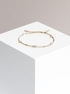 bracelet - CRYSTAL DOTS - peach moonstone - collab zürich