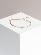 bracelet - CRYSTAL DOTS - peach moonstone - collab zürich