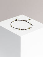 bracelet - CRYSTAL DOTS - green garnet - collab zürich