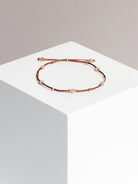 bracelet - CRYSTAL DOTS - peach moonstone - collab zürich