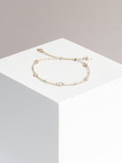 bracelet - CRYSTAL DOTS - peach moonstone - collab zürich