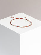 bracelet - CRYSTAL DOTS - peach moonstone - collab zürich