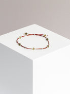 bracelet - CRYSTAL DOTS - green garnet - collab zürich
