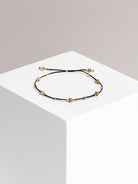 bracelet - CRYSTAL DOTS - green garnet - collab zürich