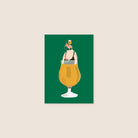 postcard - beer woman - collab zürich