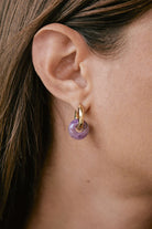 Hoop Earrings - Tessa - Stone Donut - collab zürich