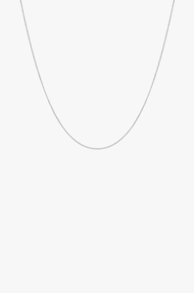 necklace - curb chain silver - collab zürich