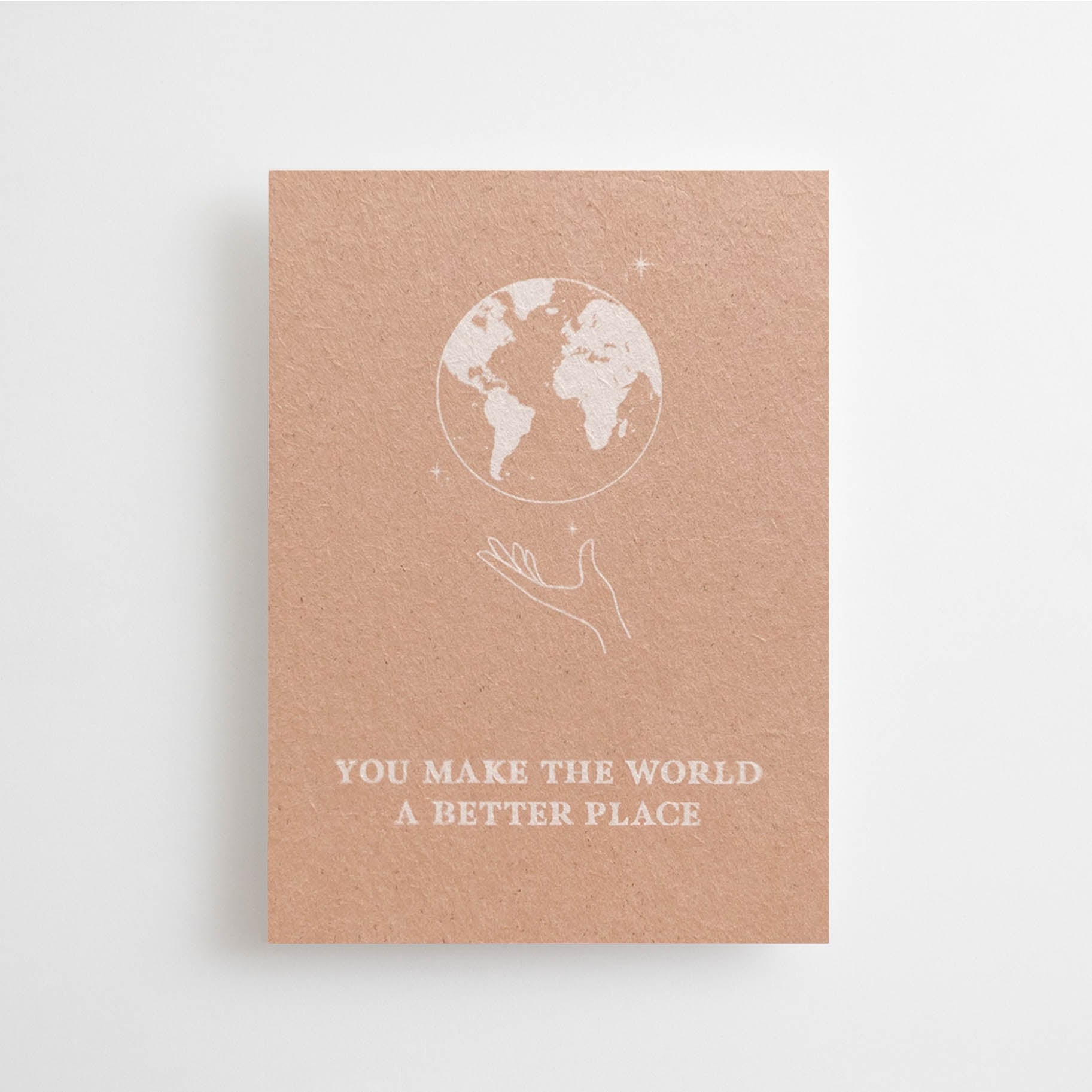 mini postcard - you make the world a better place - collab zürich