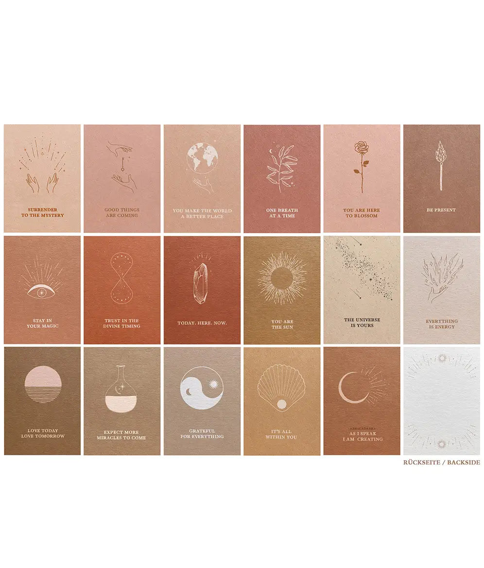 mini card set - cosmic affirmations - collab zürich