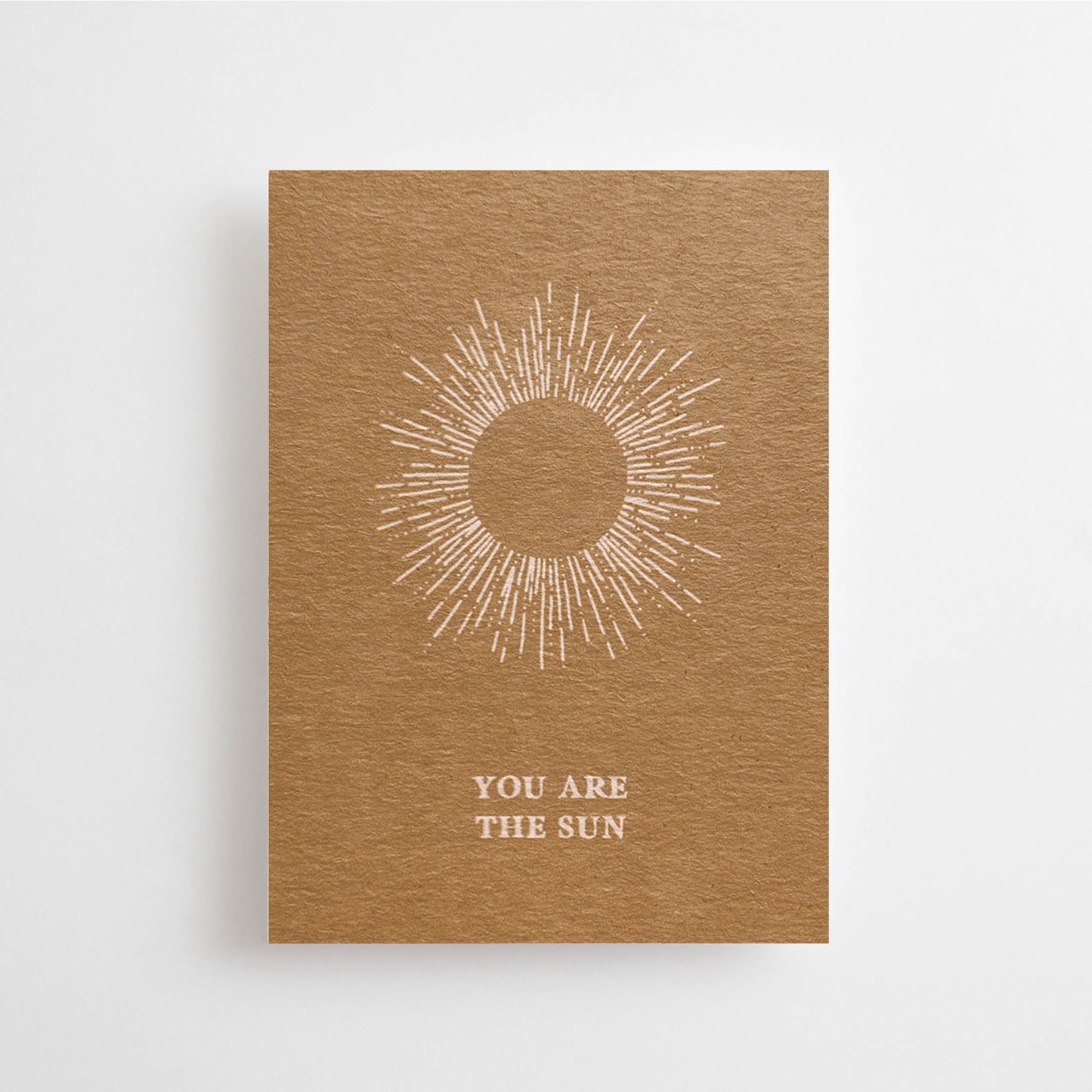 mini postcard - you are the sun - collab zürich