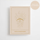 postcard - stay in your magic - gold edition - collab zürich
