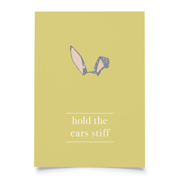 postcard - hold the ears stiff - collab zürich