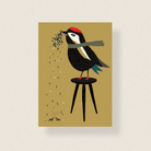 postcard - winter birdie - collab zürich