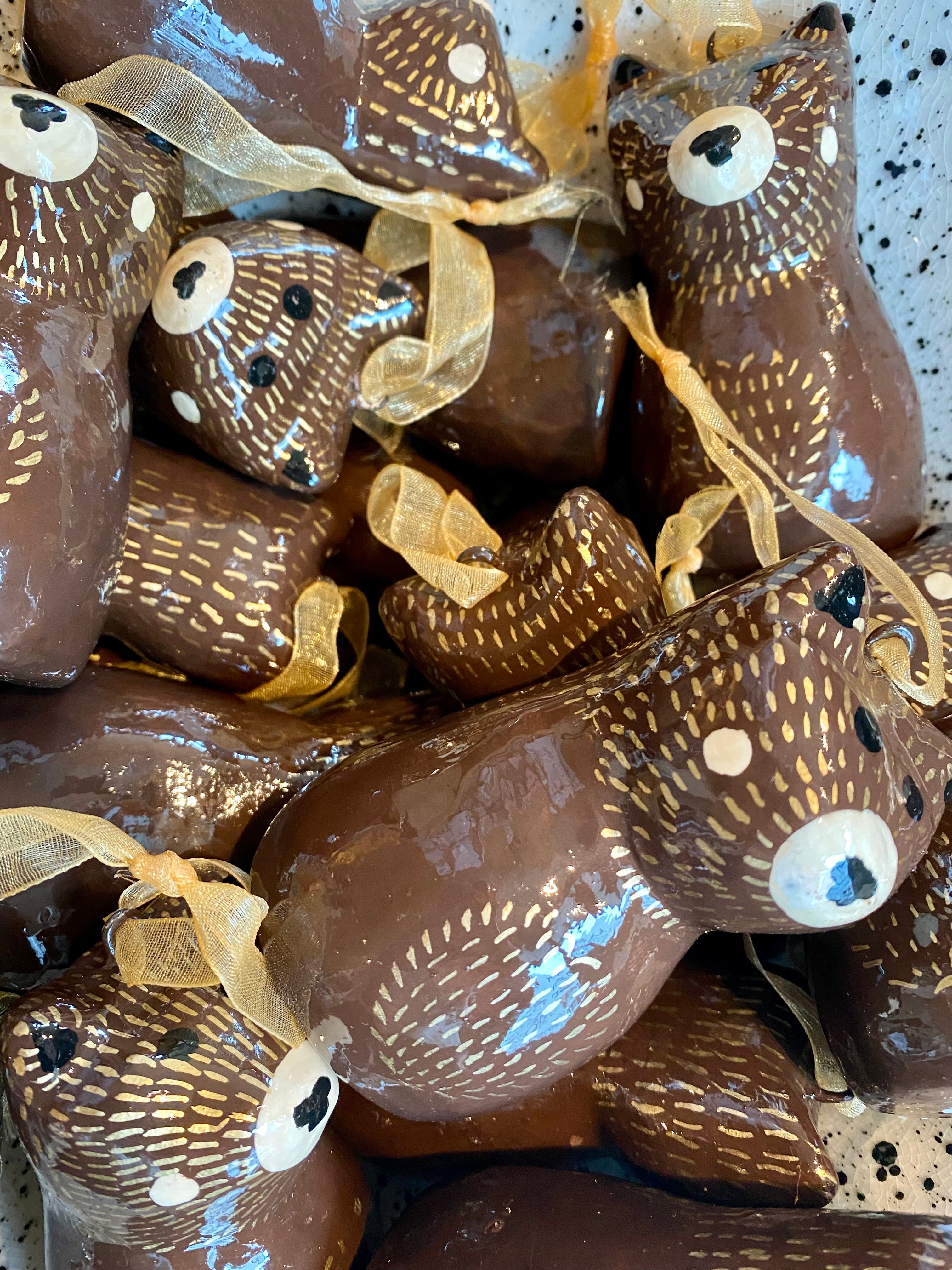 unbreakable christmas ornament - brown bear - collab zürich