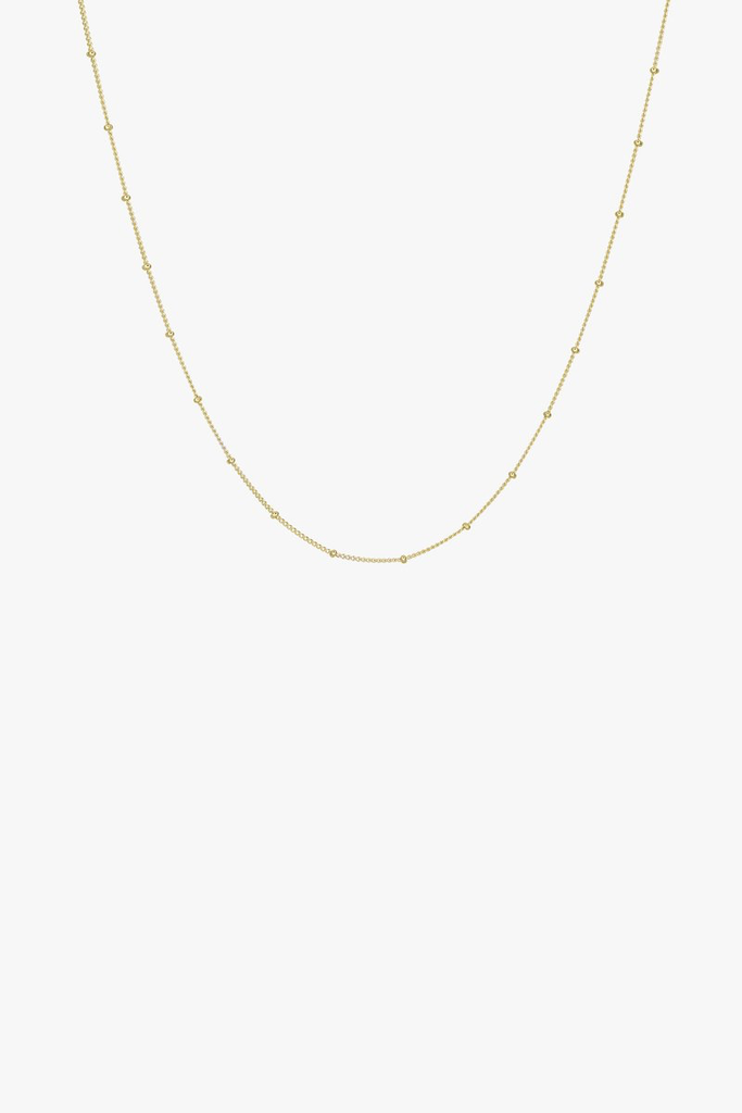 necklace - stud chain - gold - collab zürich