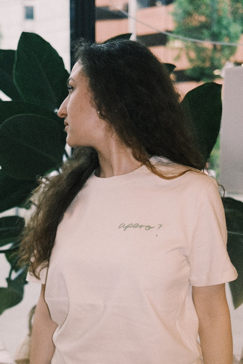Unisex T-Shirt - apero? - Natural - collab zürich