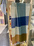 hammam towel - blue / green / yellow - collab zürich