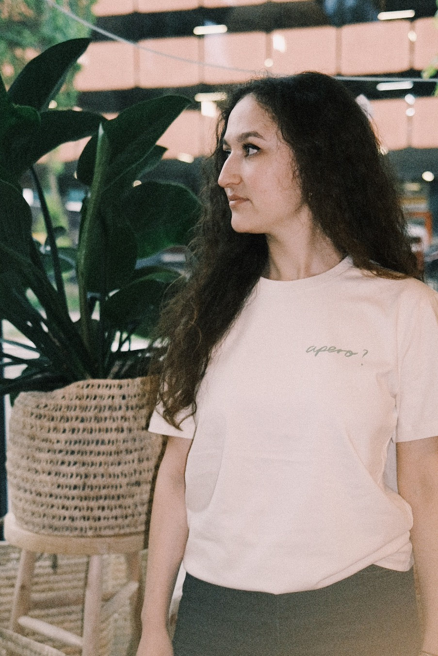 Unisex T-Shirt - apero? - Natural - collab zürich
