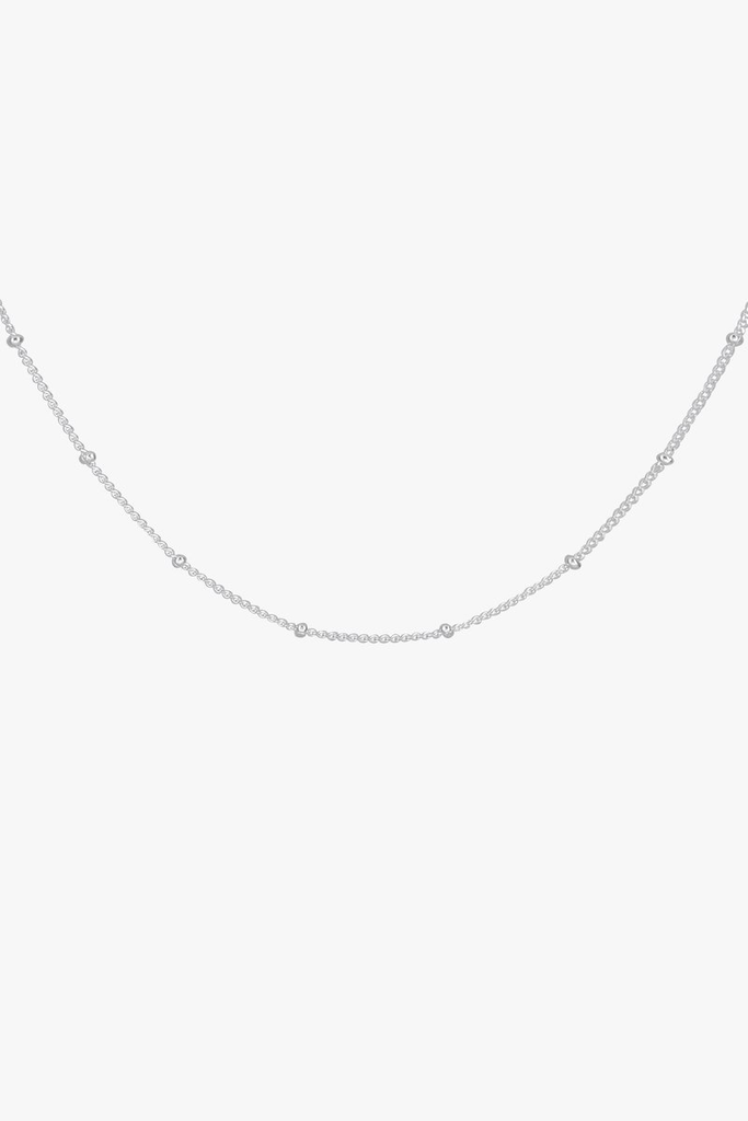 necklace - stud chain - silver - collab zürich