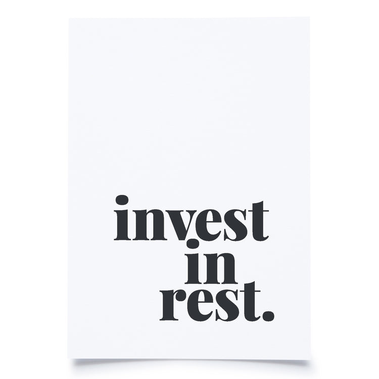 postcard - invest in rest - collab zürich