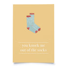 postcard - you knock me out of the socks - collab zürich