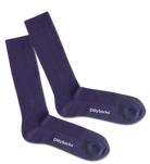 socks - ribbed deep purple - collab zürich