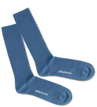 socks - ribbed steel blue - collab zürich