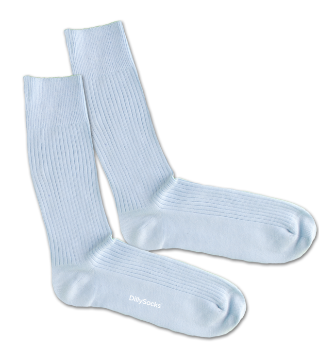 socks - ribbed baby blue - collab zürich