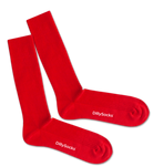 socks - ribbed ferrari red - collab zürich