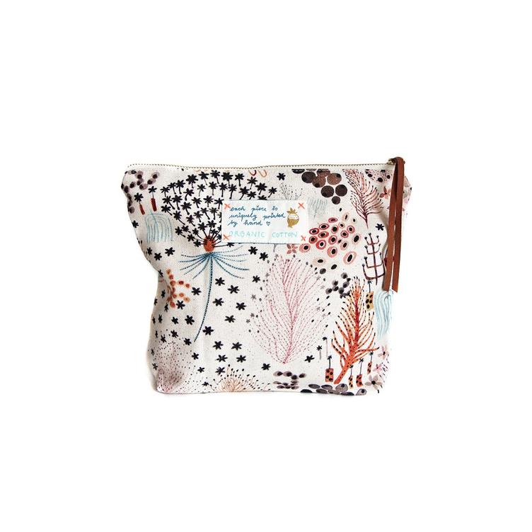 pouch - my mini fern - organic cotton - collab zürich
