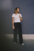 Pants - Marlene - Black Neoprene - collab zürich