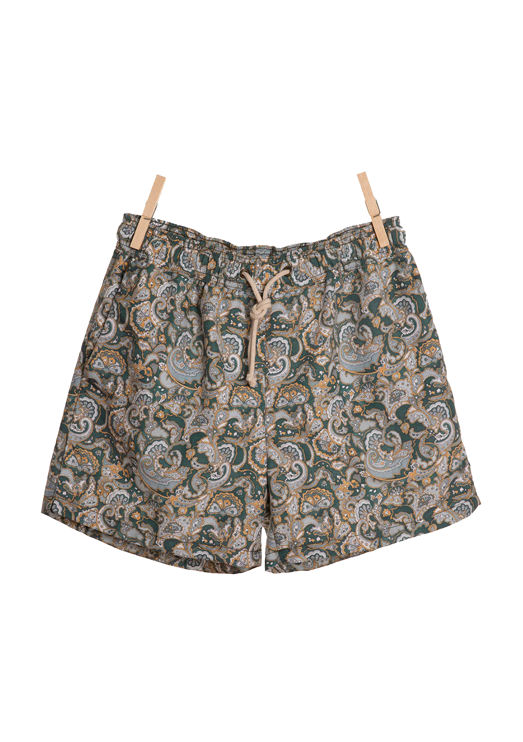 swim shorts - mediterraneo verde - collab zürich