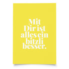 postcard - mit dir ist alles bizzeli besser - collab zürich