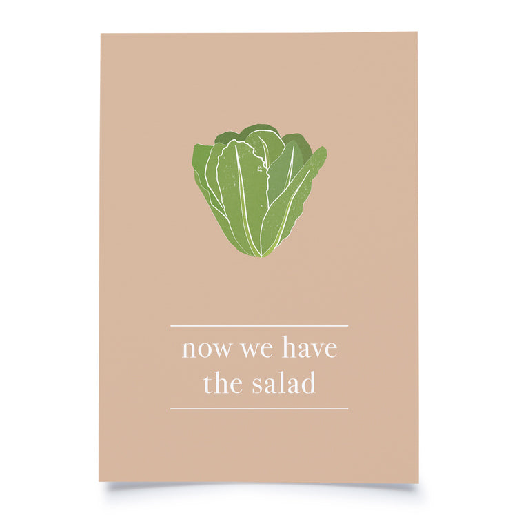 postcard - now we have the salad - collab zürich