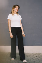 Pants - Marlene - Black Neoprene - collab zürich