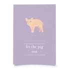 postcard - let the pig out - collab zürich