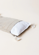 eye pillow - RAHA tassels - pine - collab zürich