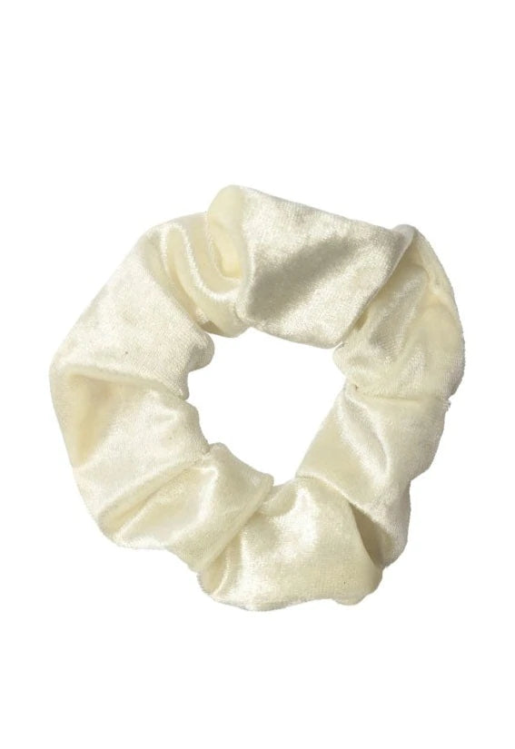 scrunchie - MEDINA - velvet - ecru - collab zürich