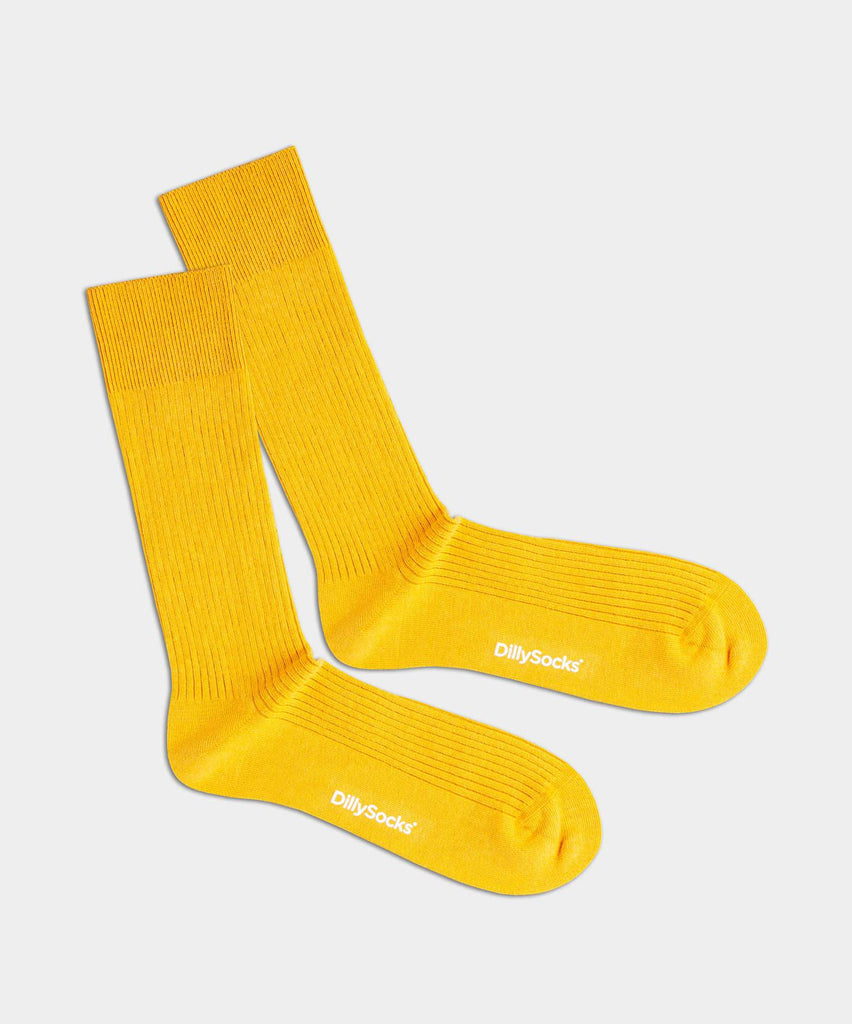 socks - ribbed sunny yellow - collab zürich