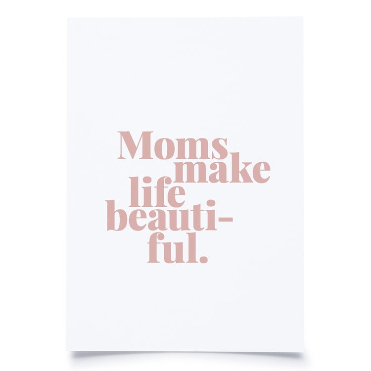 postcard - moms make life beautiful - collab zürich