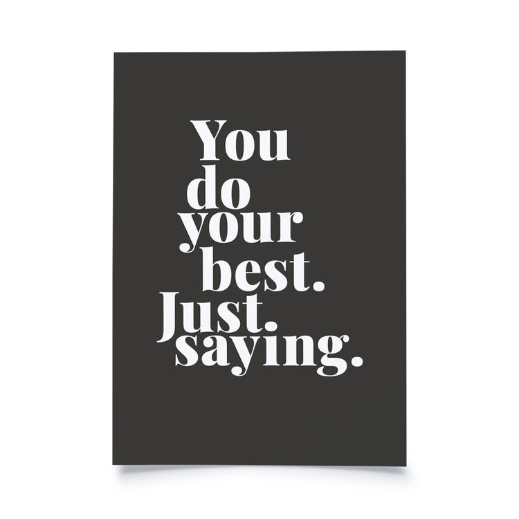 postcard - you do your best - collab zürich