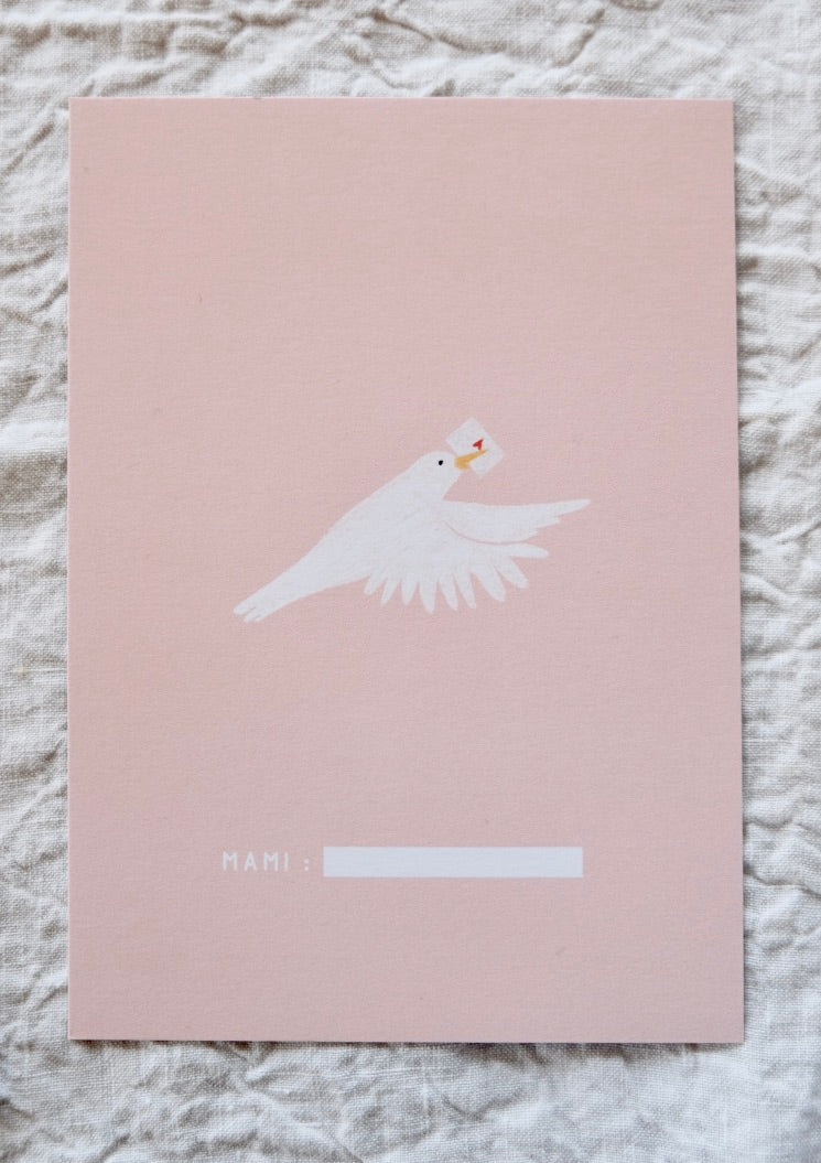 postcard - mami - dove - collab zürich