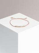 bracelet - SMALL BUT MIGHTY - peach moonstone - collab zürich