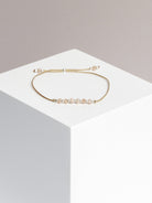 bracelet - SMALL BUT MIGHTY - peach moonstone - collab zürich